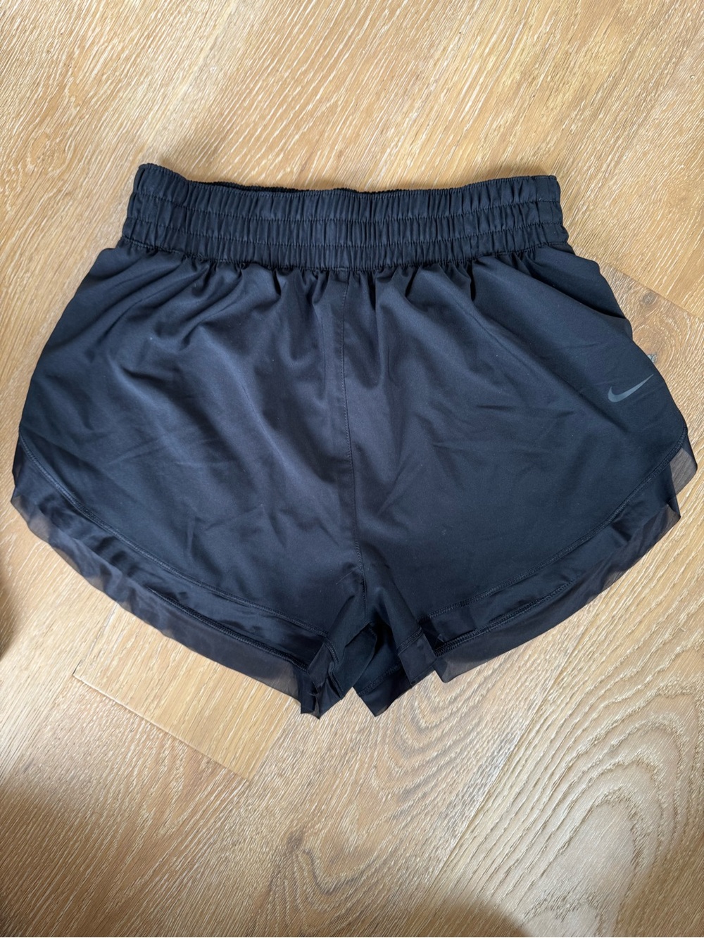 Nike Women's Black Athletic Running Shorts with Elastic Waistband